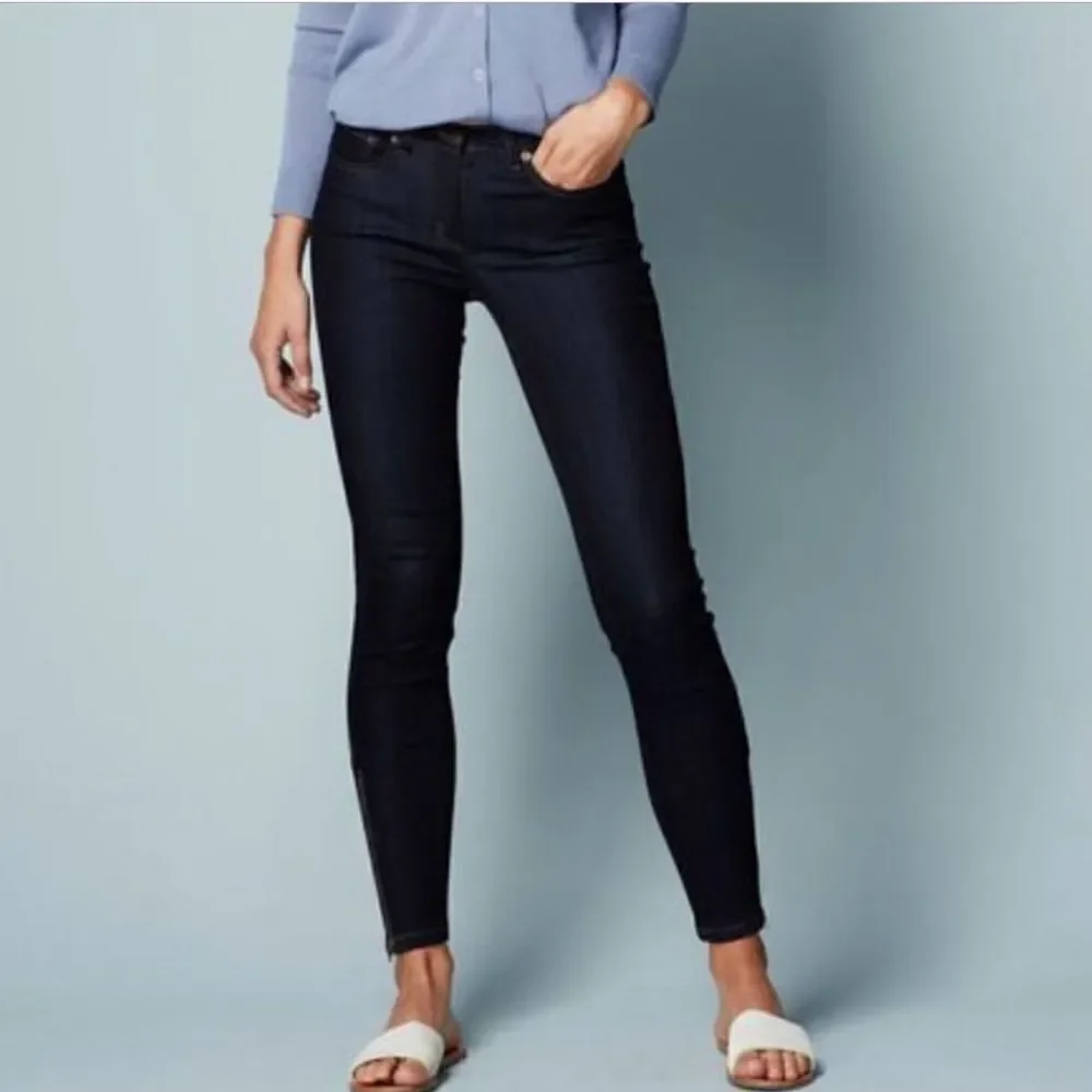 Boden Dark Wash Skinny Ankle Zip Skinny Jean